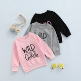 Baby Sweatshirt Tops with Letter Print