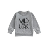 Baby Sweatshirt Tops with Letter Print