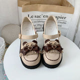 Patchwork Buckle Ladies Shoes